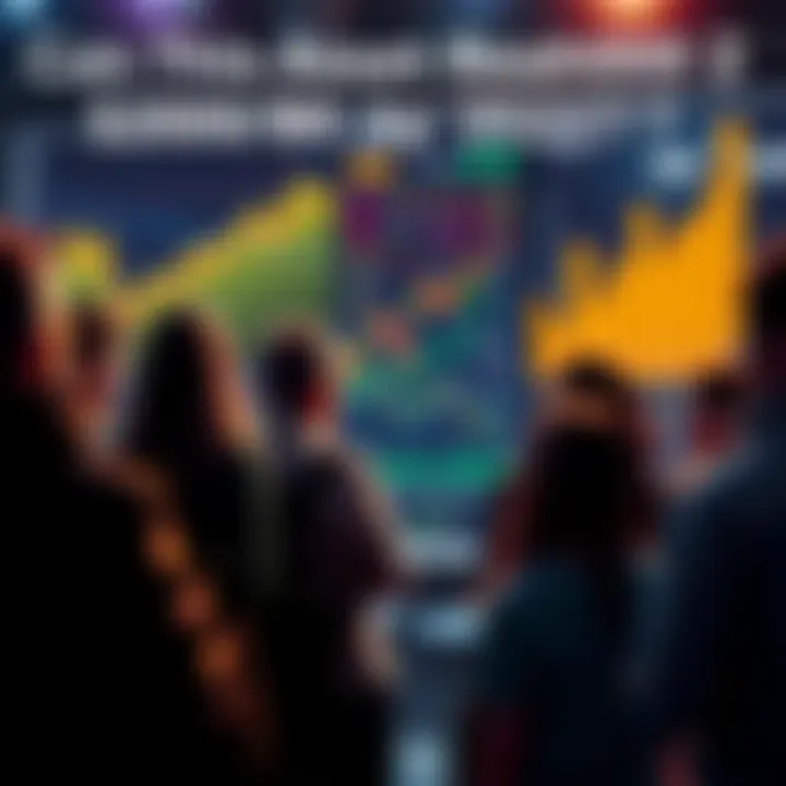 People sharing their thoughts on whether a specific asset can reach $2000 by 2027, with charts and graphs in the background.