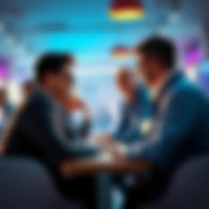 Discussion on Donuts and Governance A group of people discussing donuts and governance rules in a friendly environment.