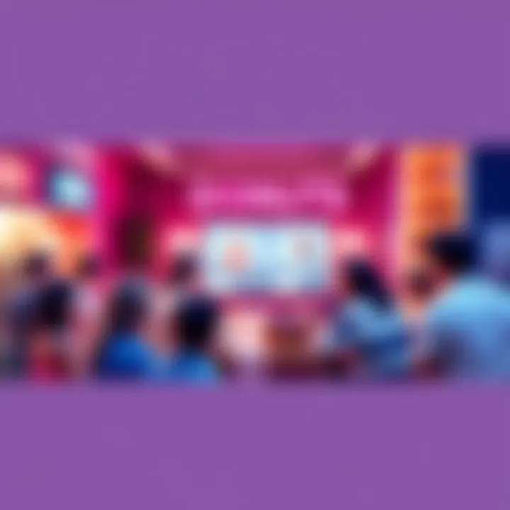 A lively online forum with people chatting and sharing ideas about donuts and other topics