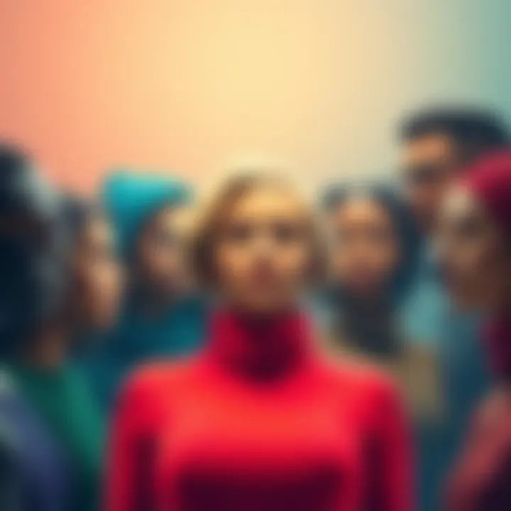 A diverse group of people representing various social identities, reflecting their roles and characteristics in modern society.