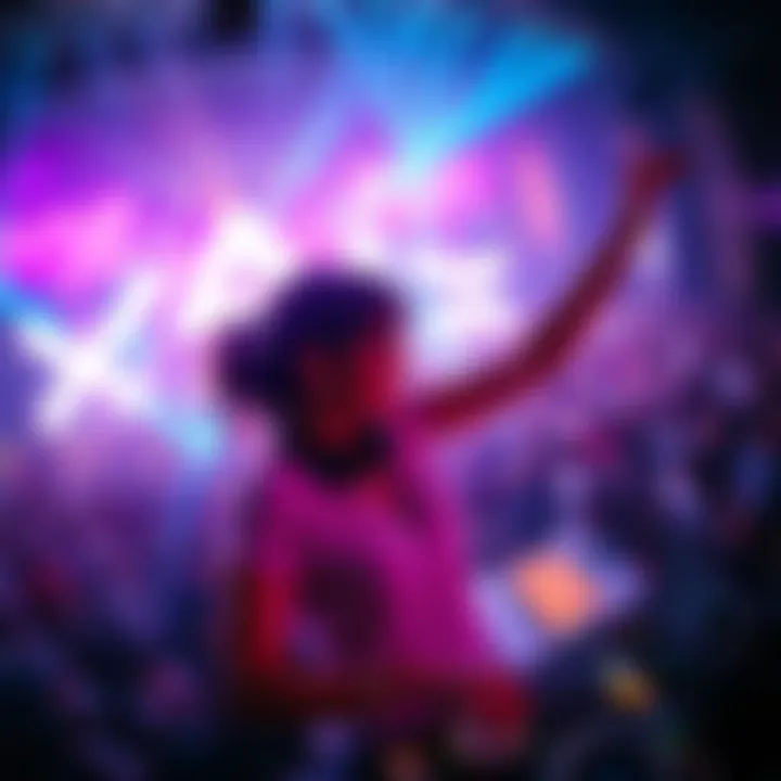 DJ Sally performing at Electric Euphoria Festival DJ Sally energizing the crowd with music at a vibrant festival in Hong Kong