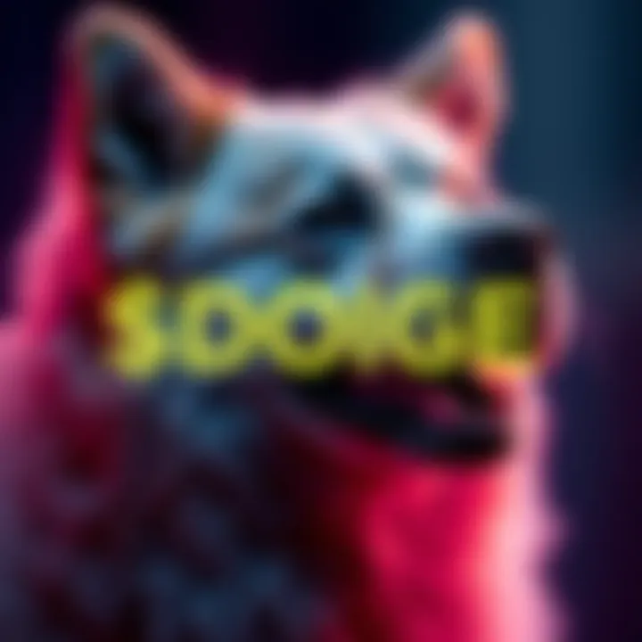 $DOGE Cryptocurrency Logo The $DOGE cryptocurrency logo with a doge meme background, symbolizing its rise in the market.