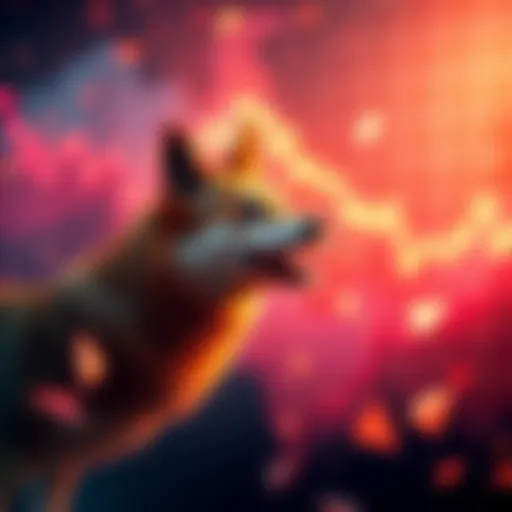 Graph showing the decline of Dogecoin's value