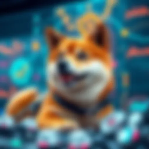 A visual representation of DogeOS, featuring a friendly Shiba Inu and modern tech elements, symbolizing the integration of Dogecoin into technology.