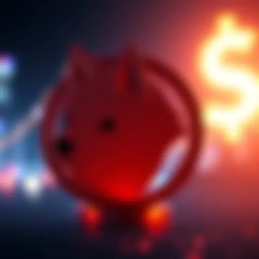 A visual of the Dogecoin logo alongside a dollar sign, symbolizing investment potential.