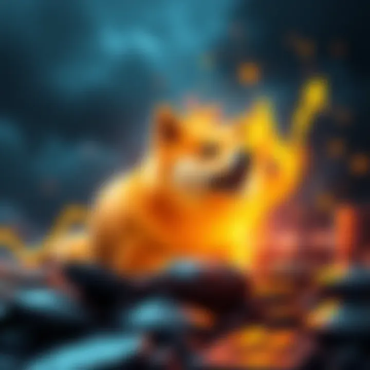 Dogecoin Success A visual representation of Dogecoin's rising value, with a strong community backing it.