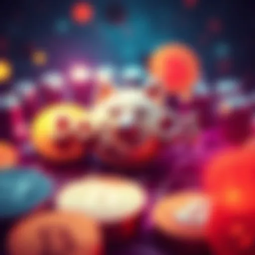 A digital representation of DogeOS logo with cryptocurrency symbols around it, showcasing the impact of DogeOS on the crypto world.