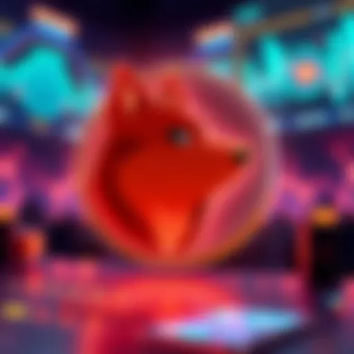 A graphic showing the DogeOS interface alongside the Dogecoin logo, symbolizing innovation in decentralized finance.