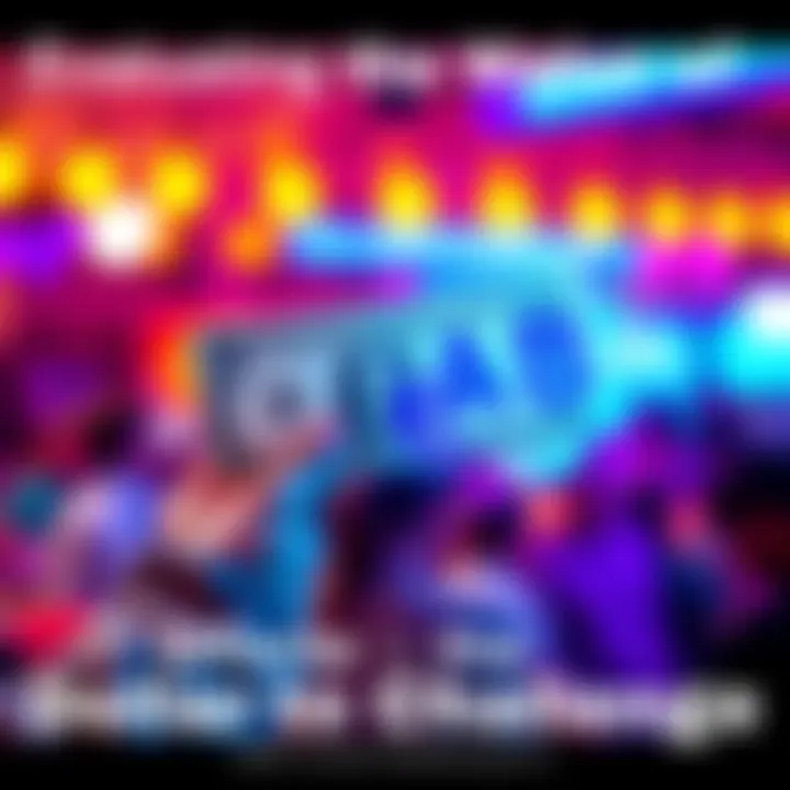 Dollar to AB Challenge A person holding a dollar bill with a thought bubble showing the transformation into AB symbols in a creative way