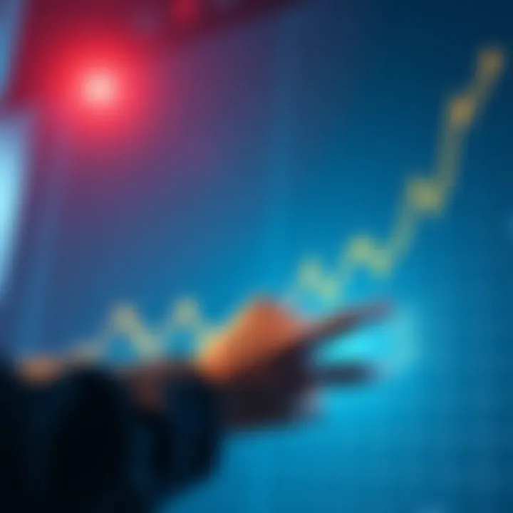 Dollar-Cost Averaging Explained A visual illustration showing a person investing money at regular intervals into a graph representing stock prices over time.
