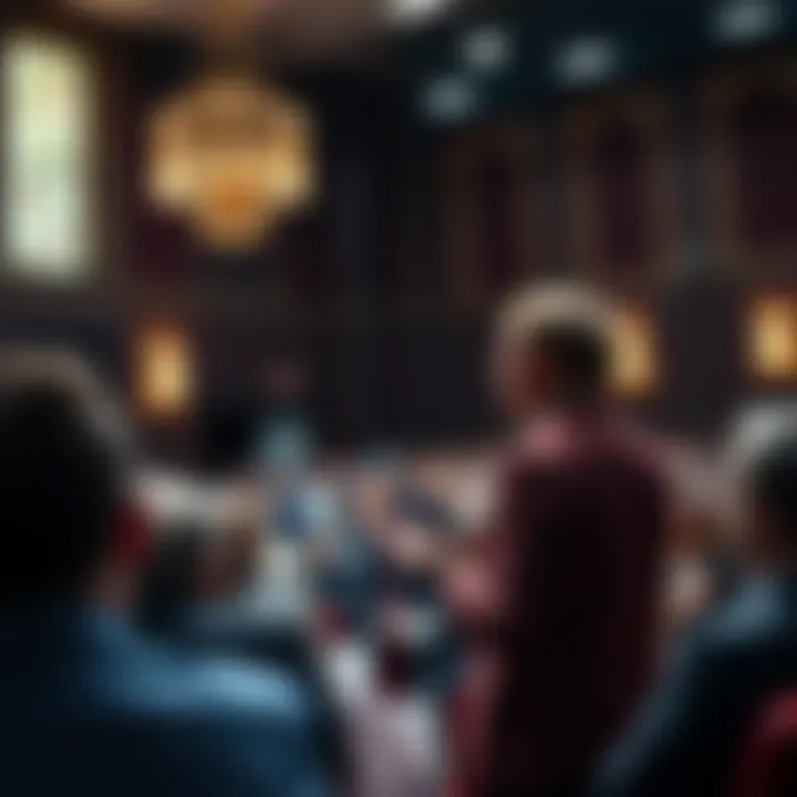Dr. Leemon Baird speaking to an audience at Harvard about Hashgraph technology.