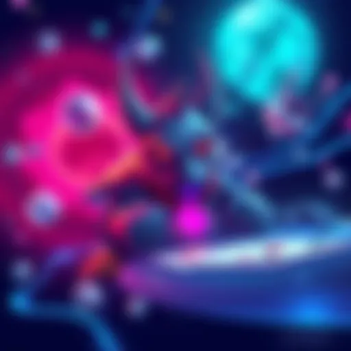 A draft illustration showing early concepts for Krunk Space Poker game featuring space-themed poker elements