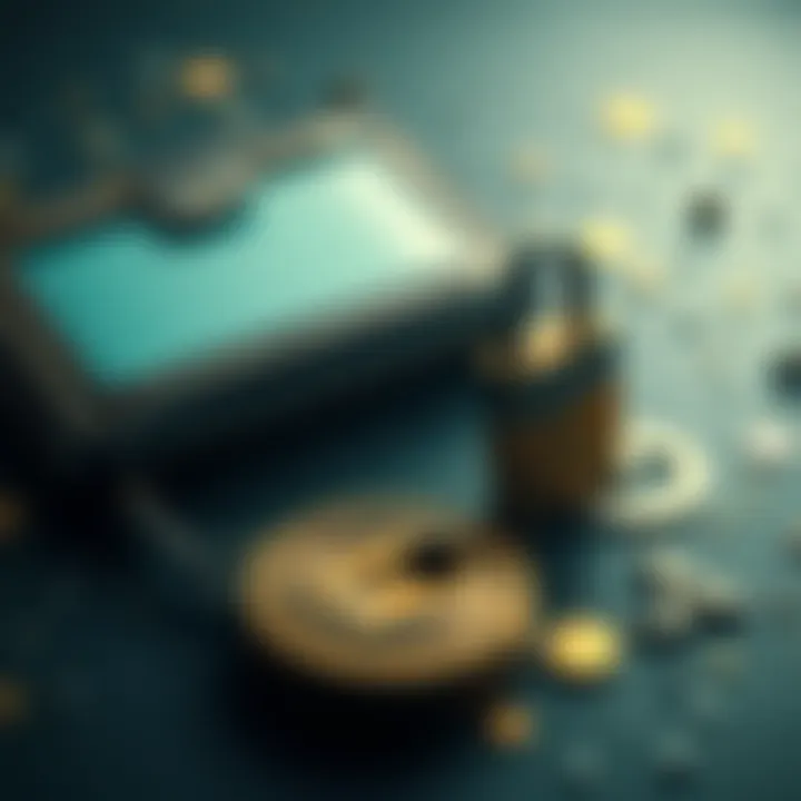 A visual representation of a drained cryptocurrency wallet showing an empty ledger and a broken lock symbolizing lost security.