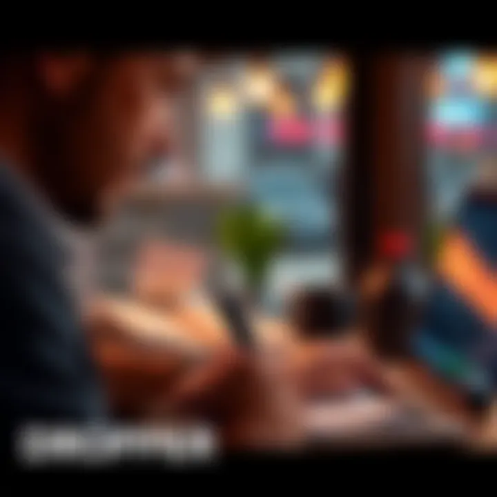 A close-up of a person contemplating decisions with notes and a laptop, symbolizing the impact of choices on the future of Dropper.