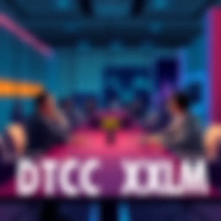 DTCC Chooses XLM for Digital Assets Stellar CEO discussing the selection of XLM by DTCC in a meeting setting