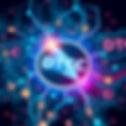 DTCC Tokenization Service with Stellar Illustration showing DTCC logo integrated with Stellar blockchain, representing financial transactions and digital assets management