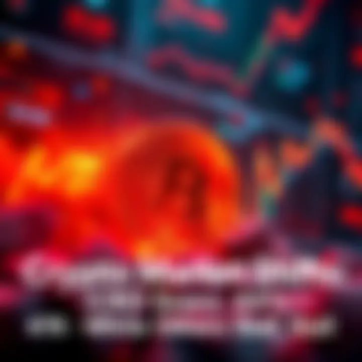 Dynamic Cryptocurrency Surge Visual representation of CRO's impressive growth with fluctuating crypto market graphics