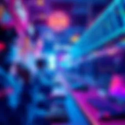 Crypto traders competing for cash prizes in a vibrant digital environment