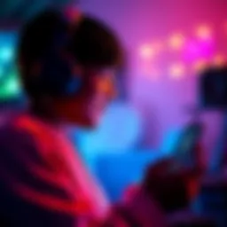 Person enjoying music on a phone, exploring earnings with $NCT in the NCPlay app