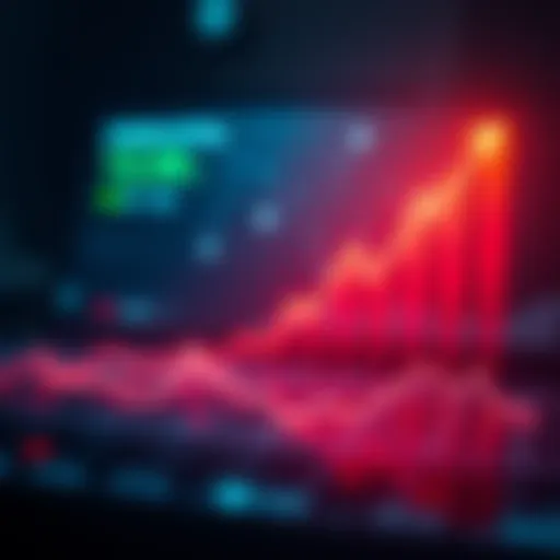 A graph showing earnings trends over the last cycle with upward movement, indicating financial opportunities.