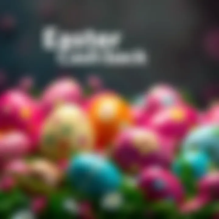 Easter Cashback Promotion Colorful Easter eggs and cashback symbols representing the Easter Scan & Pay Cashback Bonanza event