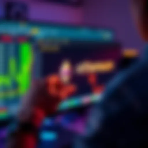 A person clicking a button on a computer screen to start Ethereum mining with real-time profit tracking.