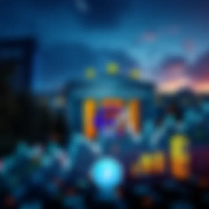 European Central Bank building with financial graphs and cryptocurrency symbols in the foreground, indicating concerns over financial contagion.