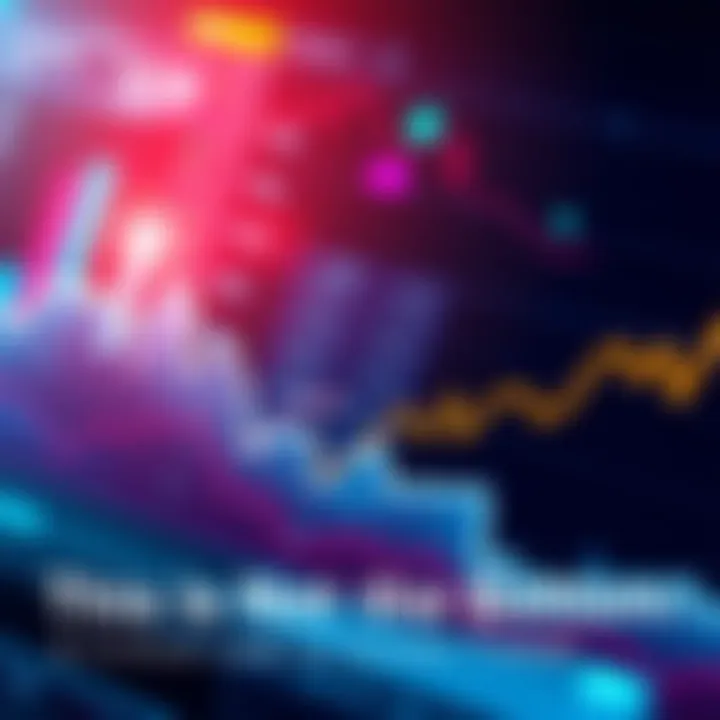 A graph showing upward trends in economy, with figures and charts illustrating potential growth