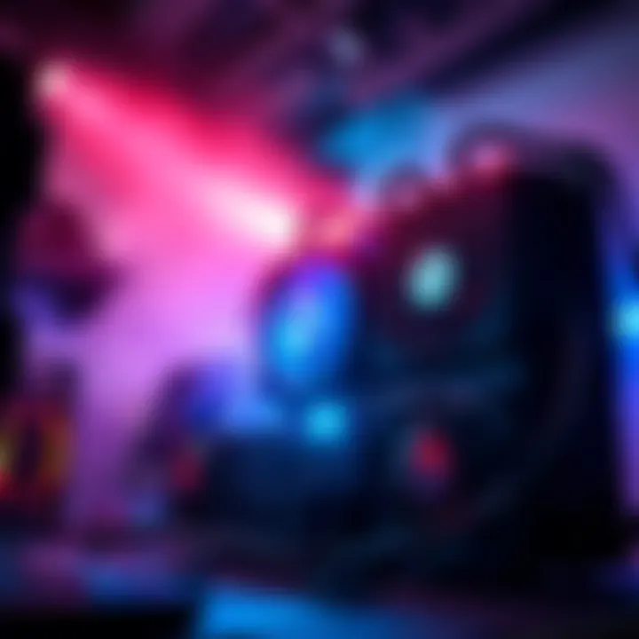 Efficient Miner Selection A sleek crypto miner setup emphasizing energy efficiency and low power consumption.