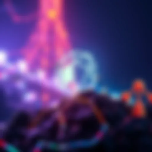 EgalChain Testnet Launch Graphic showing the EgalChain logo with symbols of cooperative mining and a Merkle Sum Tree, representing new blockchain technology.