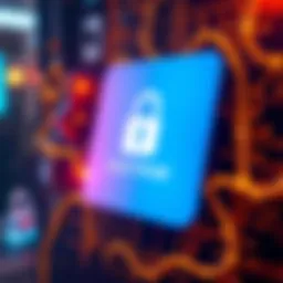 A graphic showing an alert message about the Electrum software update, with a lock symbol indicating security measures.