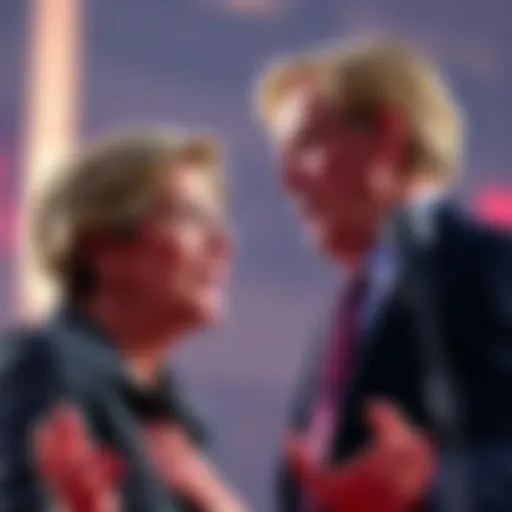 Senator Elizabeth Warren addressing concerns about cryptocurrency while facing influencer Mr Beast