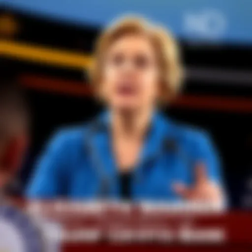 Senator Elizabeth Warren demands transparency regarding Trump's family's crypto bank license application during a press conference.