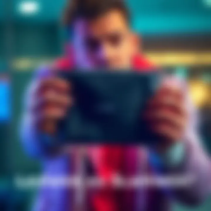 Empty package from Ledger A person holding an empty package that was supposed to contain a Ledger Stax, with a confused expression.