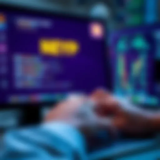 Entering Seed Phrase for Cryptocurrency Payments A person securely typing their seed phrase on a computer screen for cryptocurrency payments