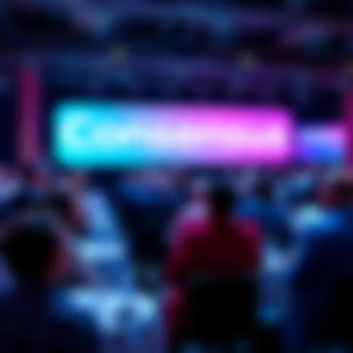 Industry experts discussing enterprise blockchain technology and its impact on business operations at Consensus event
