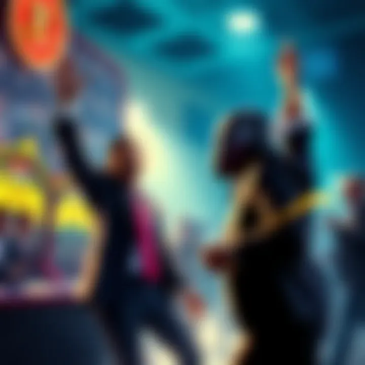 Epic Showdown with the President A thrilling moment from the game against the President featuring a jubilant player and a competitive atmosphere.