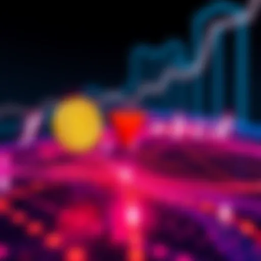 Illustration of the equation f(a,b,c,d) representing the connection between Bitcoin and the internet, with symbols for Time, Distance, Mass, and Charge.