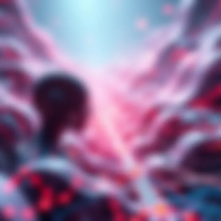 ERC-8004 Launch on Avalanche A digital representation of AI agents linked to on-chain identities, featuring an abstract design symbolizing networking and reputation on the Avalanche platform.