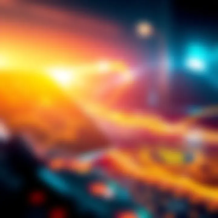 Visual representation of Ergo's potential listing on Binance, featuring blockchain imagery and the Binance logo