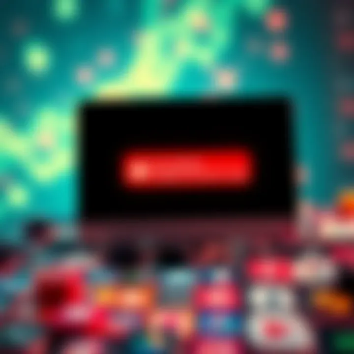 A computer screen displaying a network overshared error message amidst app icons