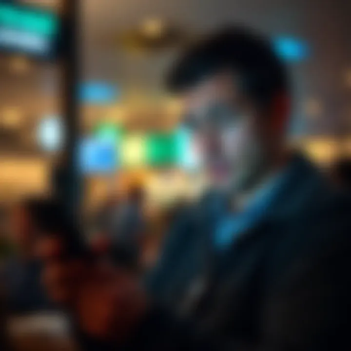 A frustrated Estonian citizen looks at their phone with a concerned expression, reflecting on a recent account rejection by Revolut despite providing valid documents.