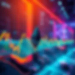 A graph showing Ethereum's StochRSI at 1.16 with a backdrop of ETH inflows into exchanges, illustrating market pressure.