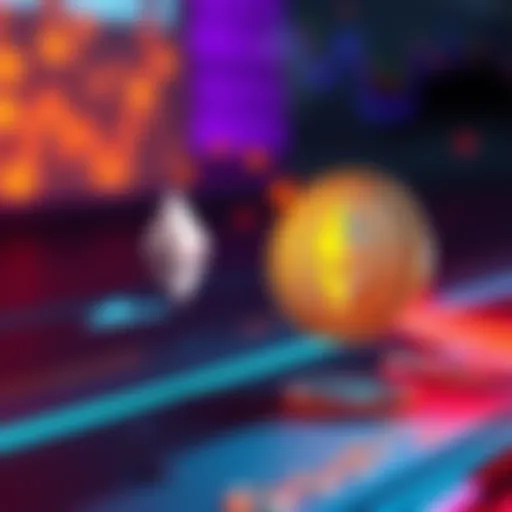 A visual representation of transferring Ethereum to Monero using peer-to-peer methods, showing digital coins and a fast arrow symbolizing speed.