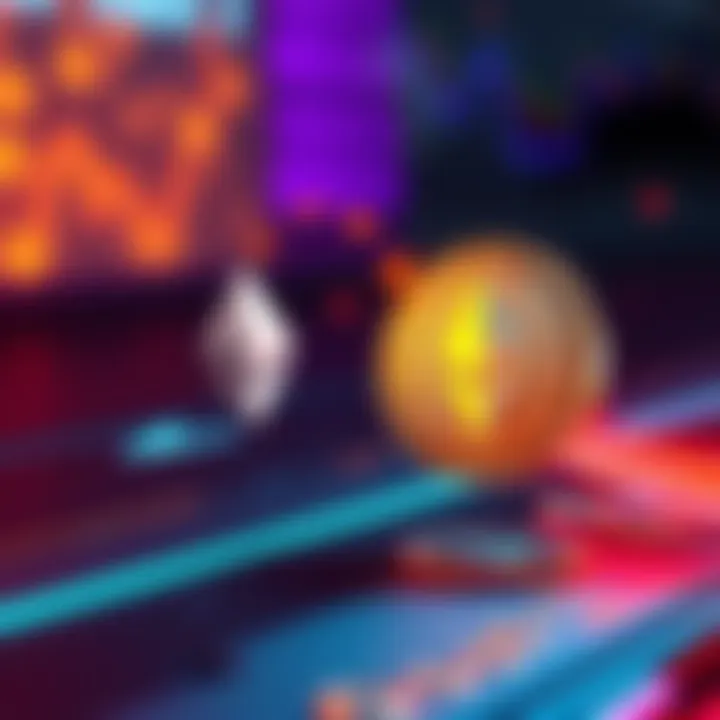 A visual representation of transferring Ethereum to Monero using peer-to-peer methods, showing digital coins and a fast arrow symbolizing speed.