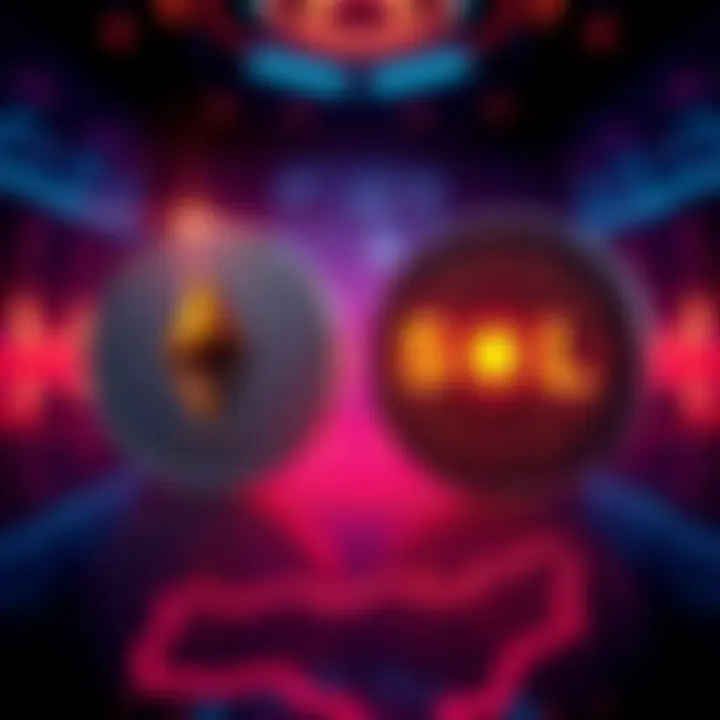Illustration of ETH and SOL symbols exchanging seamlessly