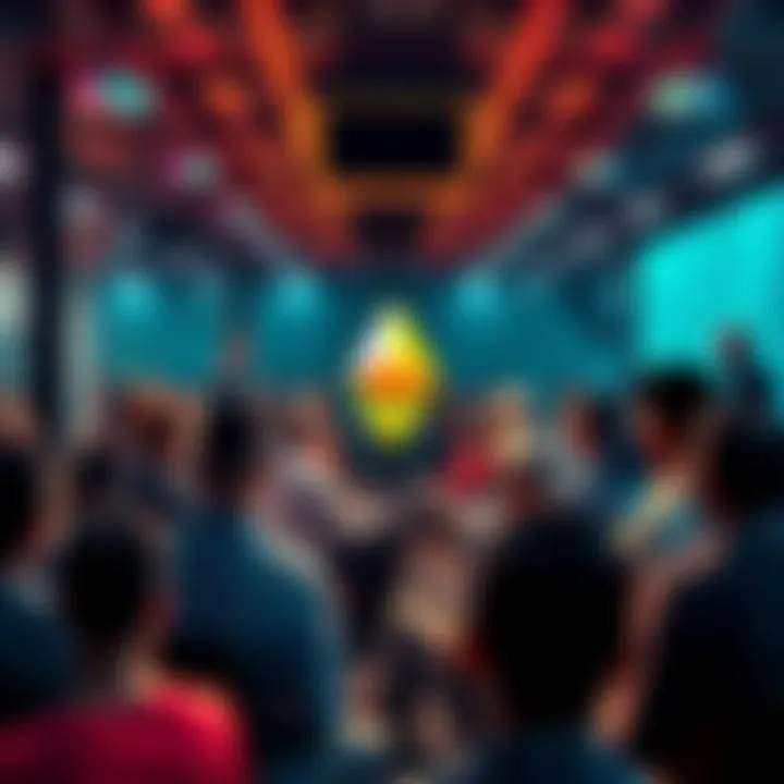 People engaging in a lively discussion about Ethereum topics such as news and prices