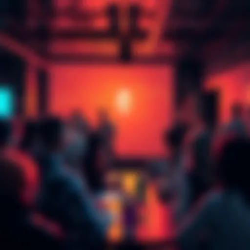 A lively online forum with people discussing Ethereum news, events, and price trends.