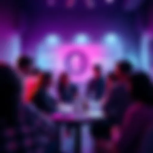 A group of people engaging in conversation about Ethereum topics, sharing thoughts and ideas.