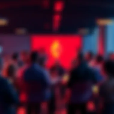 Ethereum Discussion Event People engaging in a discussion about Ethereum topics in a community setting